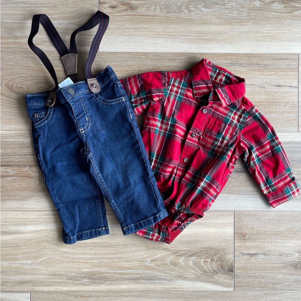 Carter’s Overall Set with Suspenders
